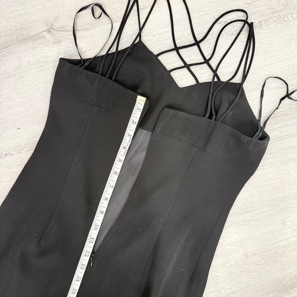 Evan-Picone Vintage Strappy Black Evening Dress Size 4 - Picture 15 of 15